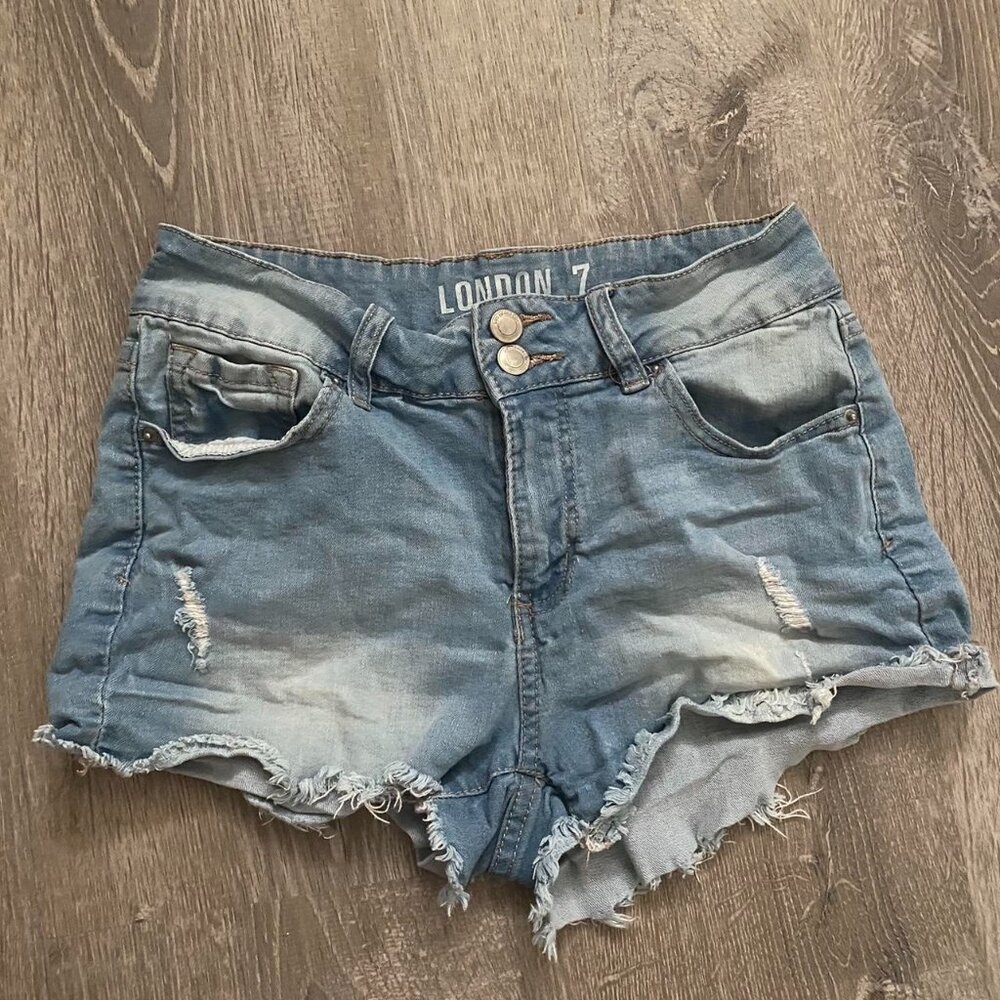 Low Rise Jean Shorts London
